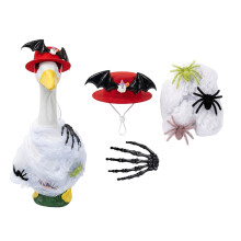 Halloween Veranda Gänse Kleidung Set Kleid Dekoration Home-Rot