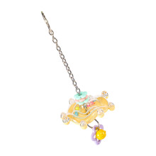Stimulating Cockatiel Toy Rotating Windmill Rattle For-Yellow