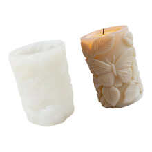 Butterfly Embossing Cylinder Silicone Candle Molds-1