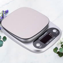 Electronic Kitchen Scales Baking Food Scale 8.46x6.10x1.18in Silver 1Pc Home Use Store Use