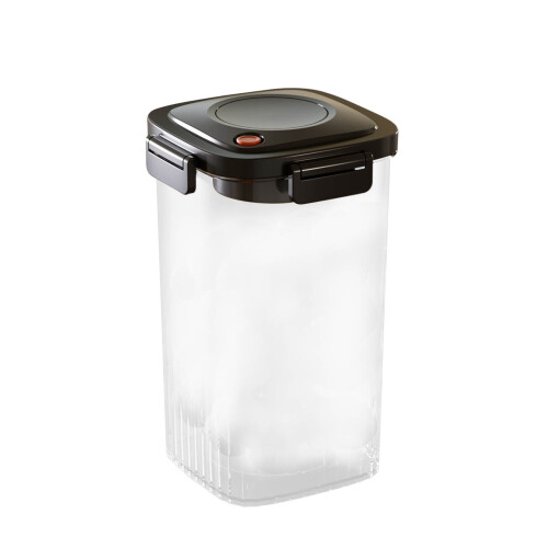 Vakuumförseglad spannmålsförvaringsburk – Transparent plast, 2