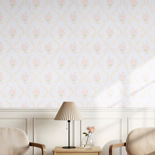 Living And Home Non-Pasted Non-Woven 3D Embossed Wallpaper Roll