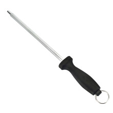 12" Fine Edge Honing Rod – Stainless Steel Sharpening Steel Compatible with Chef, BBQ & Outdoor Knives