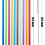 Wiederverwendbare Regenbogen-Trinkhalme, 26,7 cm, 10er-Set 2
