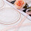 Klara plasttallrikar i roséguld 15 cm (100 st) 3