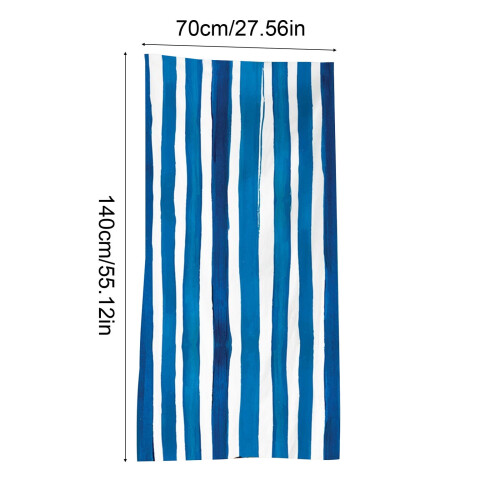 Extra grote gestreepte strandhanddoek 140x70cm 2
