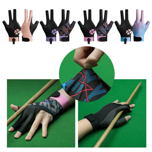 Rutschfester Billardhandschuh für Linkshänder, 3-Finger-Design 1