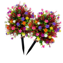 2 Pack Synthetic Flower Organizations With Bases For Planting