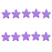 Étoile en tissu Double face 6.5CM, 10 pièces, pour-Violet
