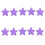 Étoile en tissu Double face 6.5CM, 10 pièces, pour-Violet 1
