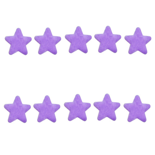 Étoile en tissu Double face 6.5CM, 10 pièces, pour-Violet