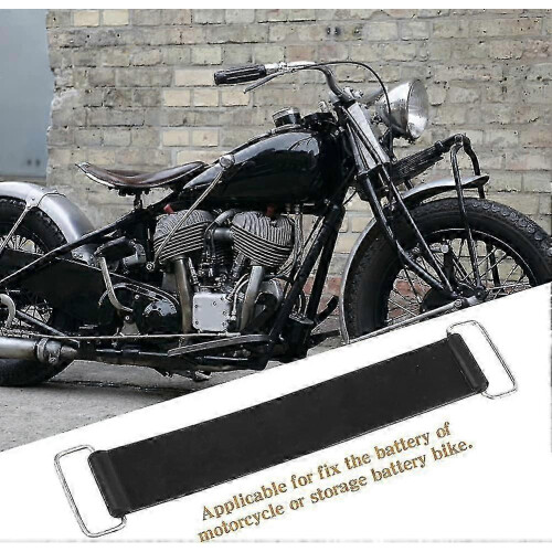 2pcs Rubber Strap, Motorcycle Scooter Stretchable Strap Fixed Holder(black) 2