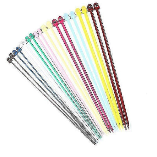 Abs Plastic & Steel Wire Plastic Knitting Needles 1