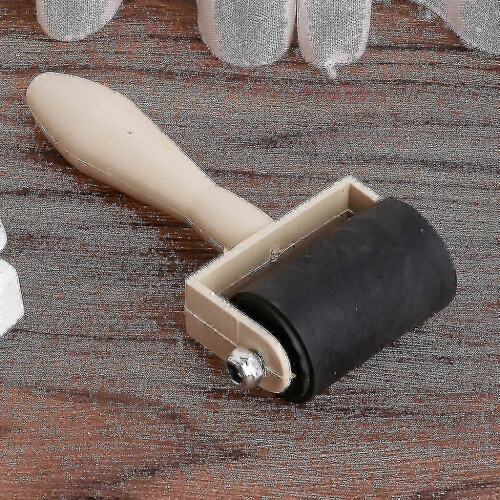 3.5cm Heavy Duty Hard Rubber Roller Printing Screen Plastic Frame Craft Tool XXF 2