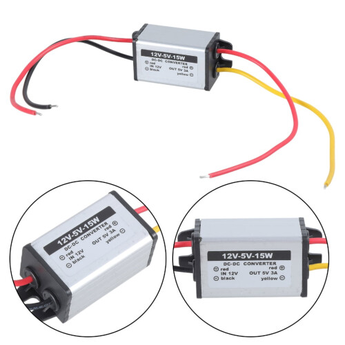 DC-DC-omvormer 12V naar 5V waterdichte 3A-module 1