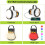 LED Camping Flashlight 1500LM Rechargeable 4-Pack 3
