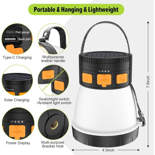LED Camping Flashlight 1500LM Rechargeable 4-Pack 1