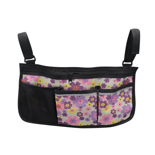 Side Bag Pouch for Rollators Bed Rail Oxford Cloth Violet 2