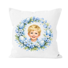 Easter Character Printed Cushion, Double-Sided Microfiber Pillow Cover & Insert, 17.7x17.7in, Soft Throw Pillow for Bedroom, Basket Stuffer & Party