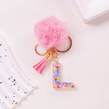 Initial Letter Keychain for Women Bag Charm 1 Pack