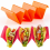 Plastic Multicolor Corrugated Taco Tray 1 Pack 1