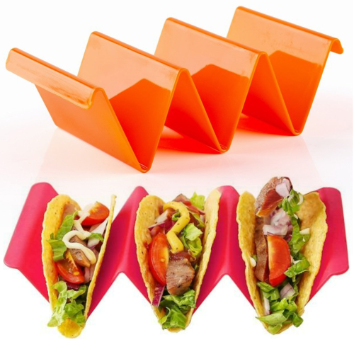 Plastic Multicolor Corrugated Taco Tray 1 Pack