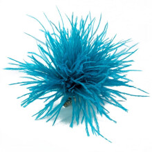 Dress Accessories Ostrich Feather Material Corsage Pin Feather Lapel Pins