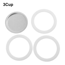 Espresso Moka Pot Filter with 3 Sealing Rubber Rings
