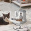 Automatisk kattefoderdispenser, vand- og foderautomat til katte og hunde, foderautomater og vandautomater, 1 l og 300 ml 4