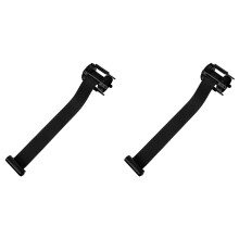 2Pcs Adjustable Black Retractable for Outdoor Barricade