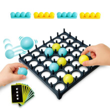 (Bounce Ball) Connect Game, 4 in Row Strategy Family Board Game
