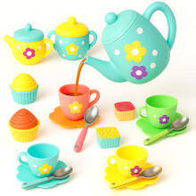 (22 Pieces) Toyana 22 PCs Tea Set Toys for Pretend Play Kids