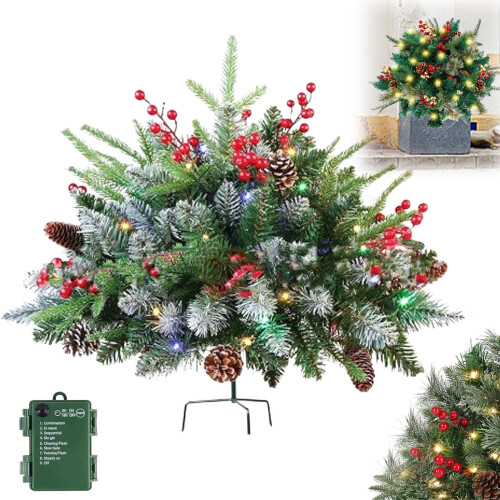 AuroraX LED Christmas Pathway Lights Warm White Battery