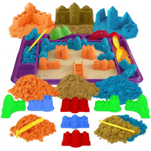 (750 g) 13 PCs Kids Sand Toy with 3 x 250g Colourful Sands