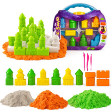 (1 Kg - Playset 2) 13 PCs Kids Sand Toy with 3 x 250g Colourful Sands