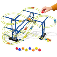 (266 Pieces) Kids Marble Run Track, 266 PCs Building Blocks Set