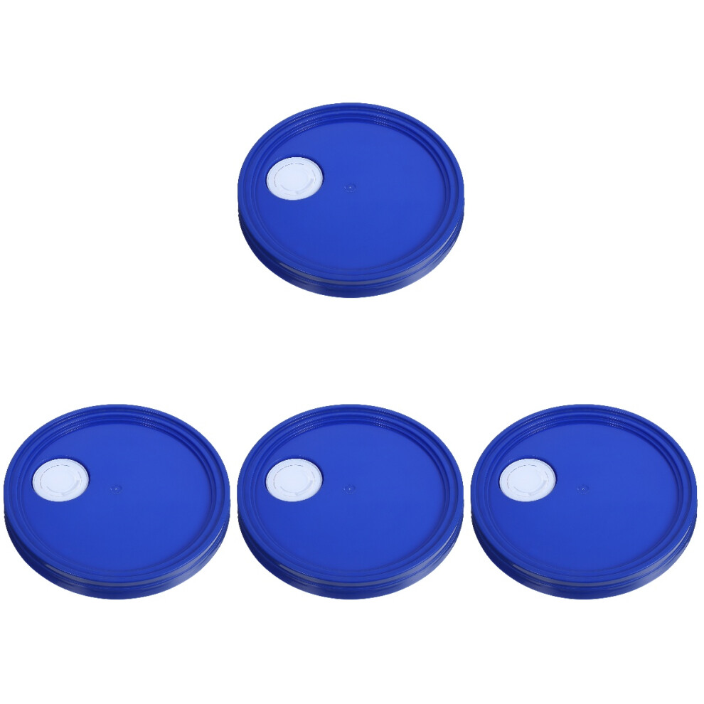 4Pcs Reliable Blue Plastic Drum Seal Lid Oil Barrel Caps For Transport 3763675641370
