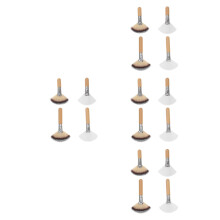16Stk Make-Up Fächer Gesichts Nylon Weich Bunt Set