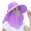 Women's Wide-Brim Sun Hat, Polyester, UV-Protective, 1