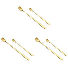 6Stk Goldene Kaffeemischlöffel Aus , Langlebig Und