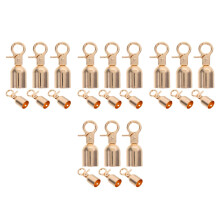 24Pièces Clips Métalliques Dorés Pour Ropes De