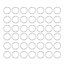 200Pièces Anneaux Ouverts Argentés Pour Clés, Albums Et Bijoux DIY