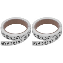 White Printer Labels Eye Shape Barcode Label Stickers