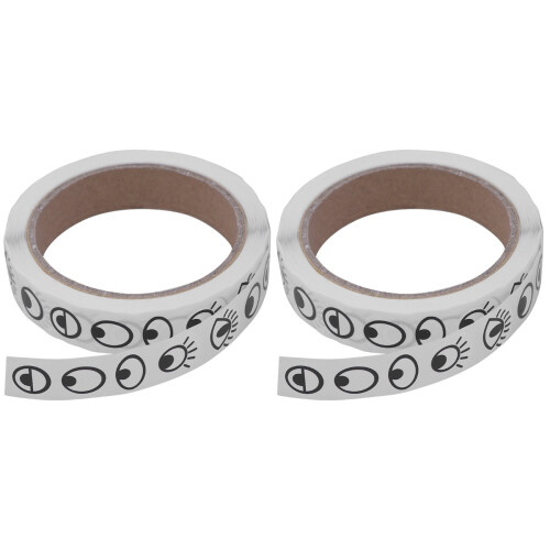 White Printer Labels Eye Shape Barcode Label Stickers