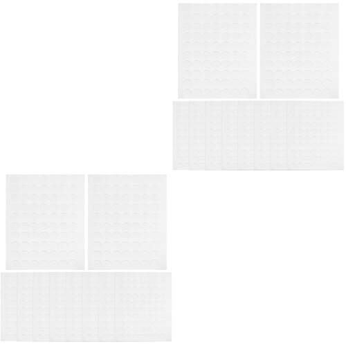 Points Adhésifs Ronds Blancs Double Face Pour Organisation