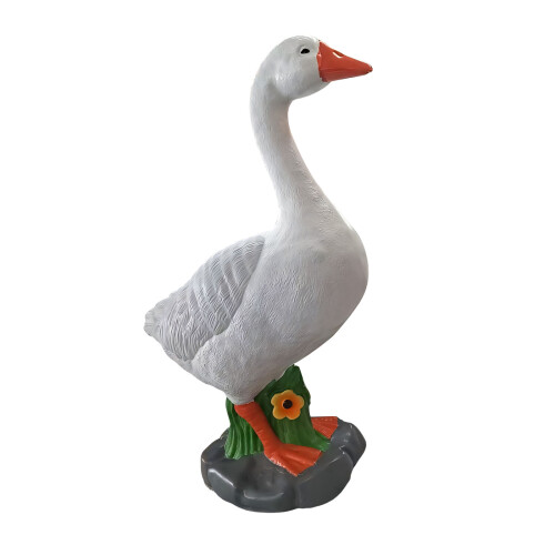 Schattig oranje snavelwatervogelstandbeeld waterdicht