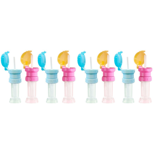 8Pièces Adaptateurs Bouteille Enfants Avec Silicone Coloré