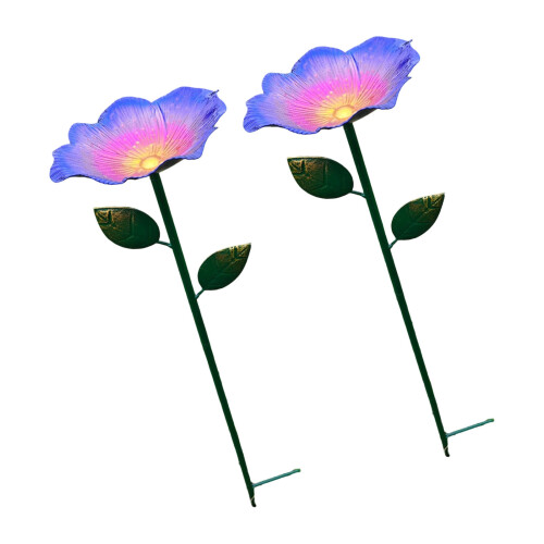 Mangeoire à oiseaux décorative en forme de fleur, 2-bleu foncé