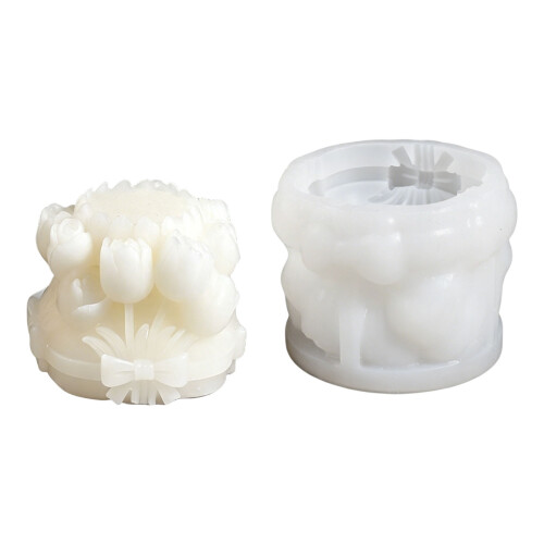 Moule en Silicone pour fabrication de bougies, fleurs de-1353