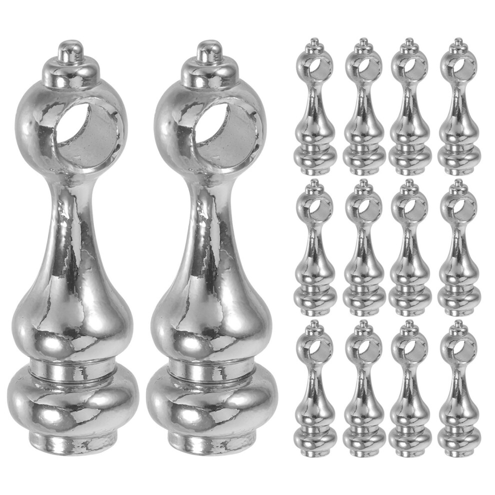 14Pcs Metal Shelf Rail Bracket Spindles With Durable Zinc Alloy Finish 3763813566732